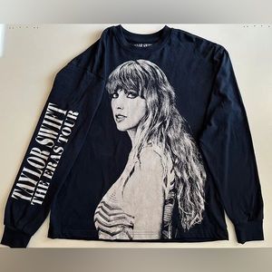 Taylor Swift Eras Tour Midnight Blue Long Sleeve Tee XS Tour Exclusive BRAND NEW
